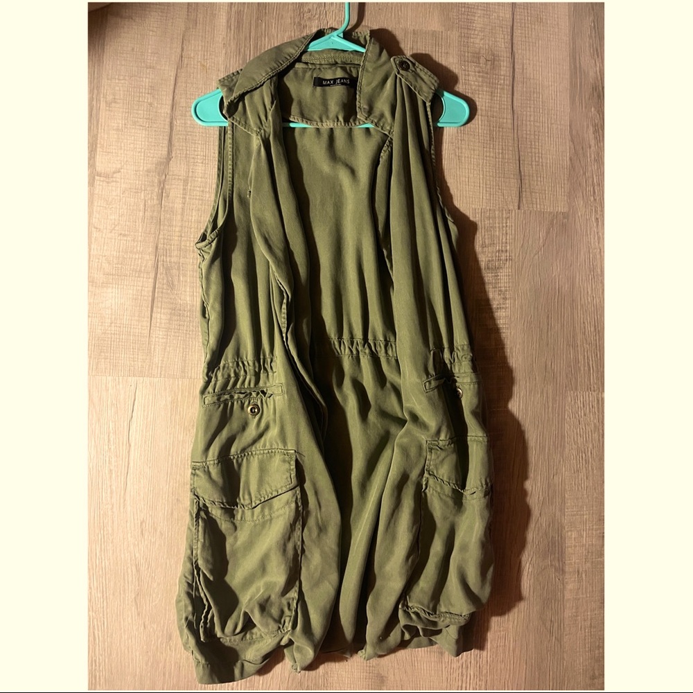 Midlength Olive Pullover